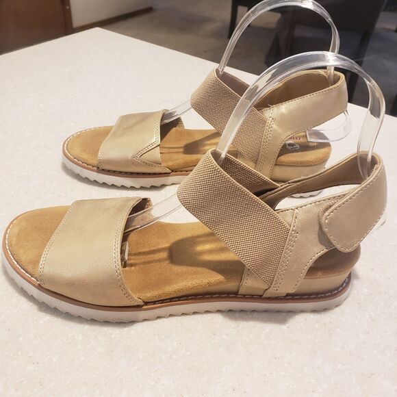 BOBS SKECHERS DESERT SANDALS JUTE WEDGE 7 COMFORT Brown - Picture 4 of 7